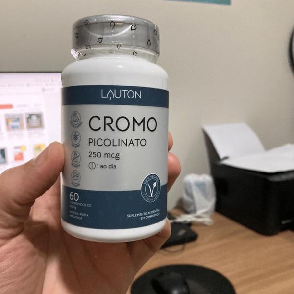 Imagem de Picolinato de Cromo Lauton 250mcg 60 Comprim vegano Original