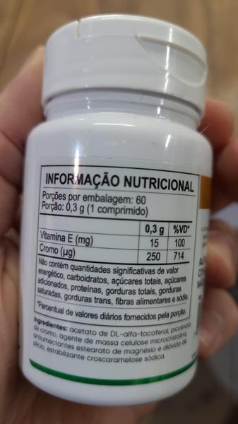 Imagem de Picolinato de Cromo + Vitamina E 60 comprimidos -  Tiaraju