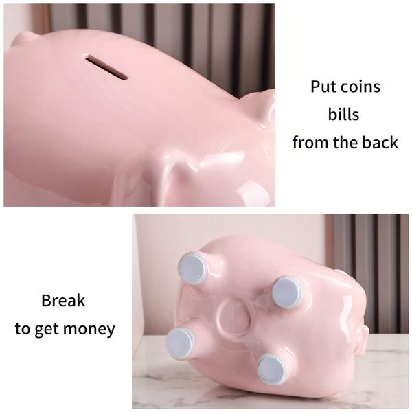 Imagem de Piggy Bank PIG WORLD 11" em cerâmica para adultos e crianças