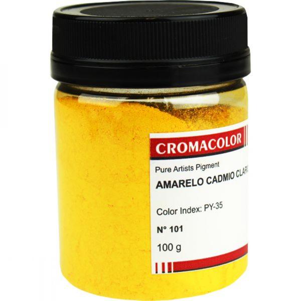 Imagem de Pigmento Artístico Cromacolor 100g 101 Amarelo Cadmio Claro