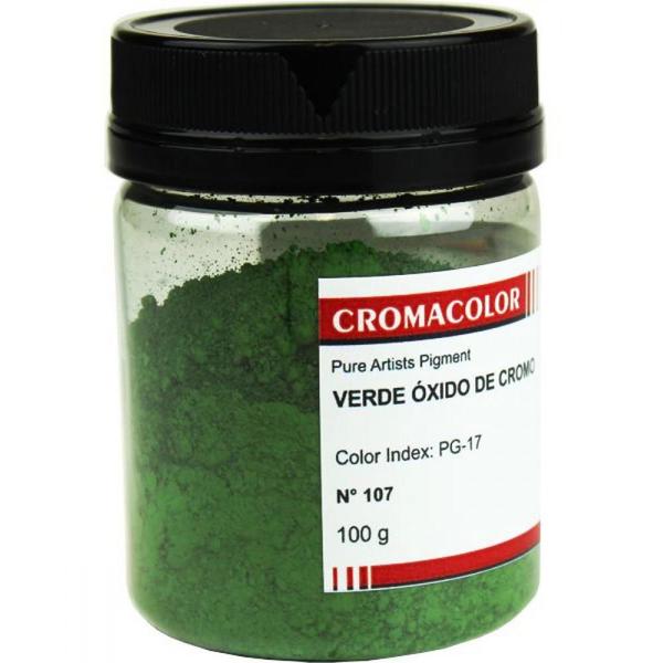 Imagem de Pigmento Artístico Cromacolor 100g 107 Verde Óxido Cromo