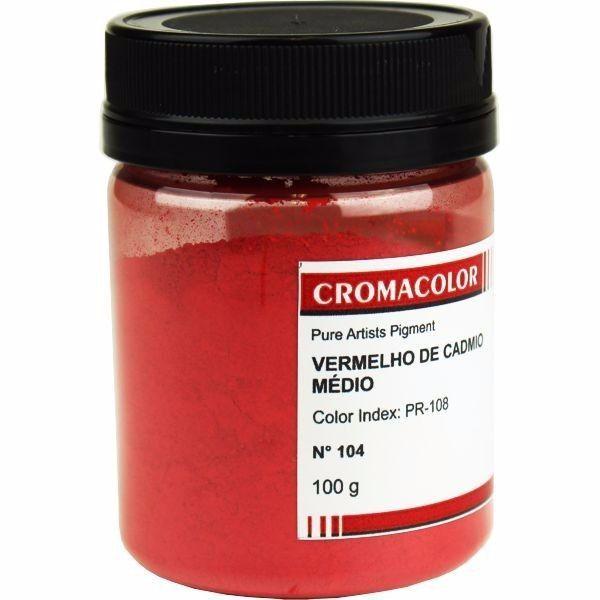 Imagem de Pigmento Artístico Vermelho Cadmio Médio Inorgânico 104 100g