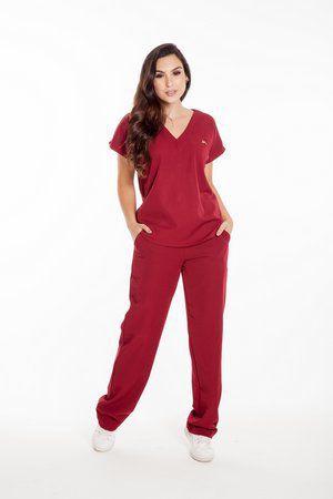 Pijama Cirúrgico 100% Poliéster - Enfermagem - Médica - Fem. - Dona Moça Imagem de Pijama Cirúrgico 100% Poliéster - Enfermagem - Médica - Fem.