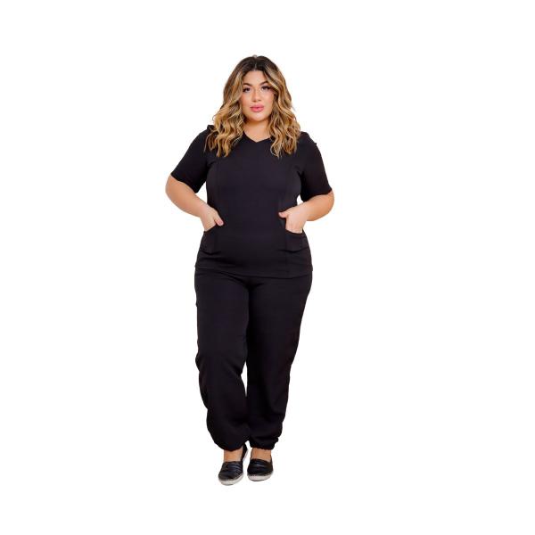 Imagem de Pijama Cirúrgico Conjunto Hospitalar-unissex-scrub-Gabardine Plus Size  - 06Sj2 - 4