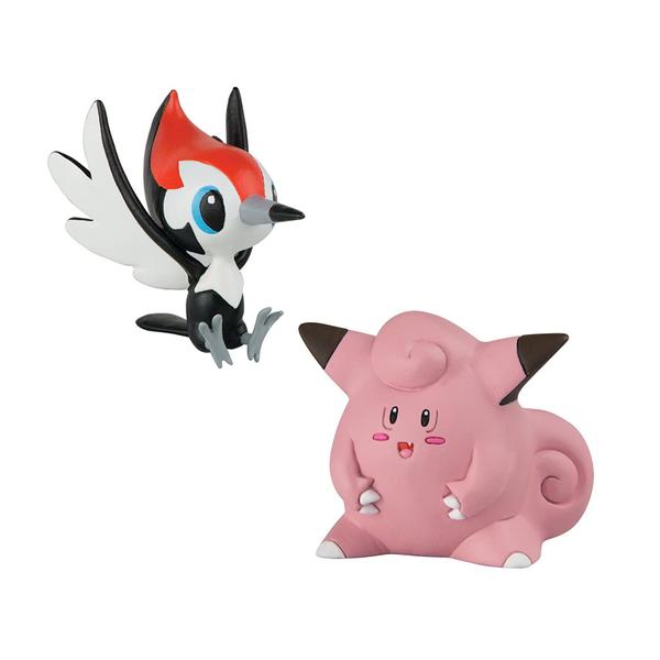 Imagem de Pikipek vs Clefairy Figuras De Ação com 3cm Pokémon Nintendo Tomy T19181 SUNNY 1947