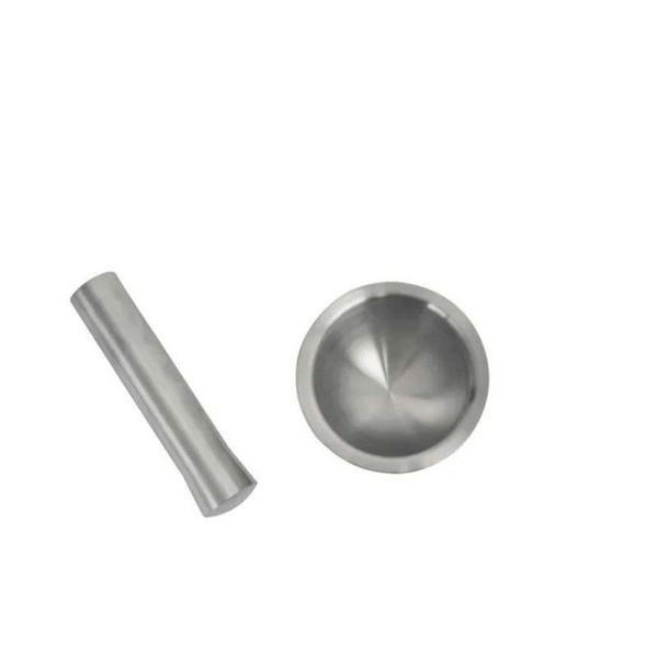 Imagem de Pilao E Mortar 100% Inox Base Antiderrapante Para Temperos Frigopro