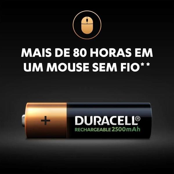 Imagem de Pilha Aa Alcalina Duracell Cartela C/8 Pilhas Original