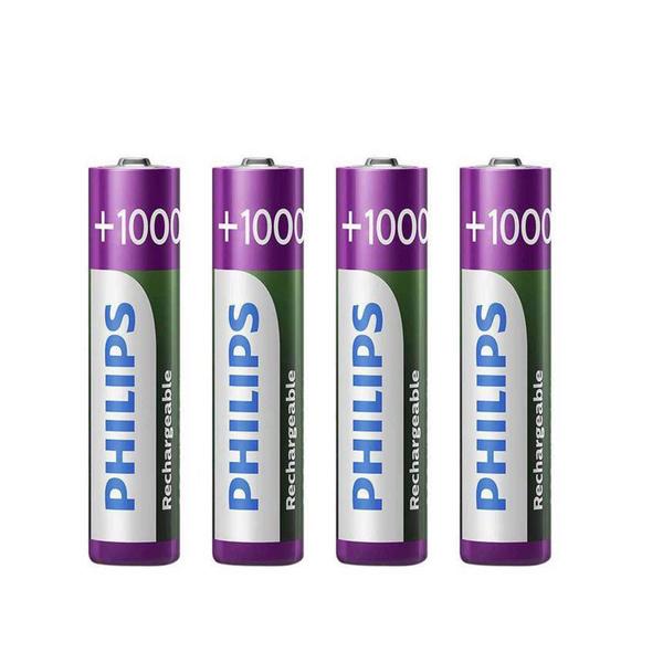 Imagem de Pilha AAA recarregável Philips 1000mAh - cartela com 4 unidades