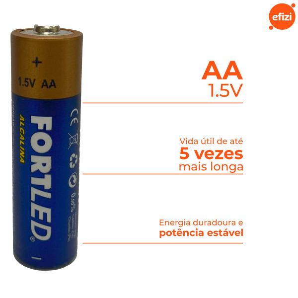 Imagem de Pilha Alcalina AA 24 unidades Fortled