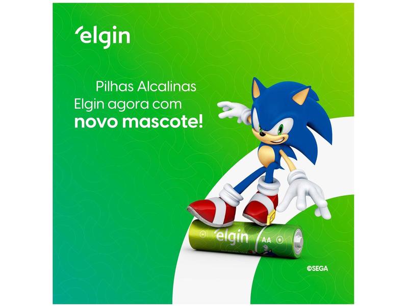 Imagem de Pilha Alcalina AA Blister Elgin 1,5V 16 Unidades