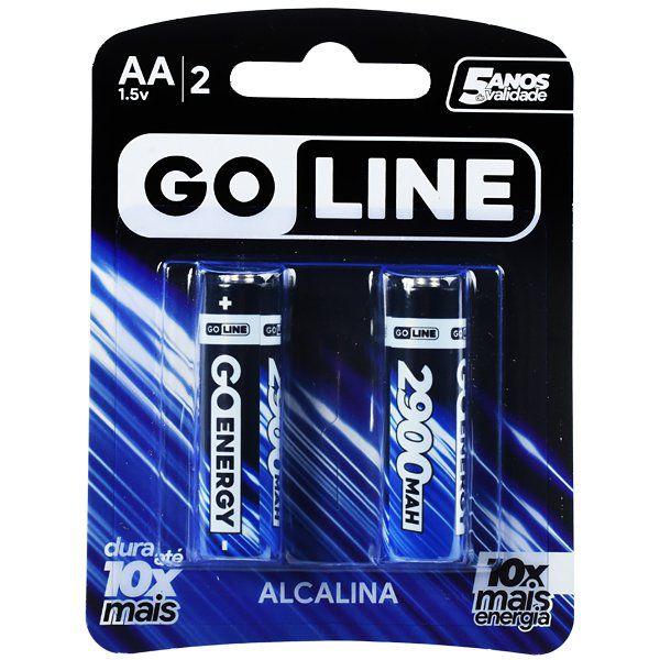 Imagem de Pilha Alcalina AA Goline de 2.900 Mah 1.5V - 2 Unidades