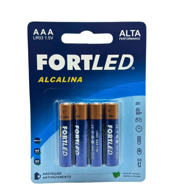 Imagem de Pilha Alcalina AAA de Alta Performance 32 Unidades - FORTLED