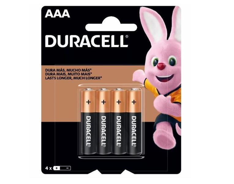 Imagem de Pilha Alcalina AAA Duracell 4 Unidades - MN2400B4