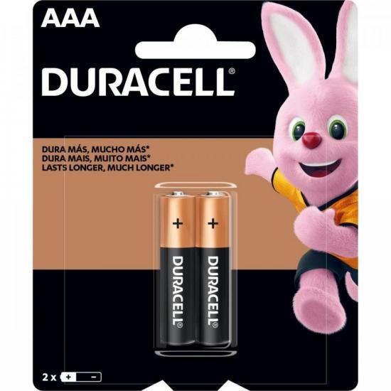 Imagem de Pilha Alcalina AAA MN2400 Cartela Com 2 pilhas Duracell