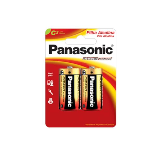 Imagem de Pilha Alcalina C Panasonic LR14XAB/2B com 2 Unidades