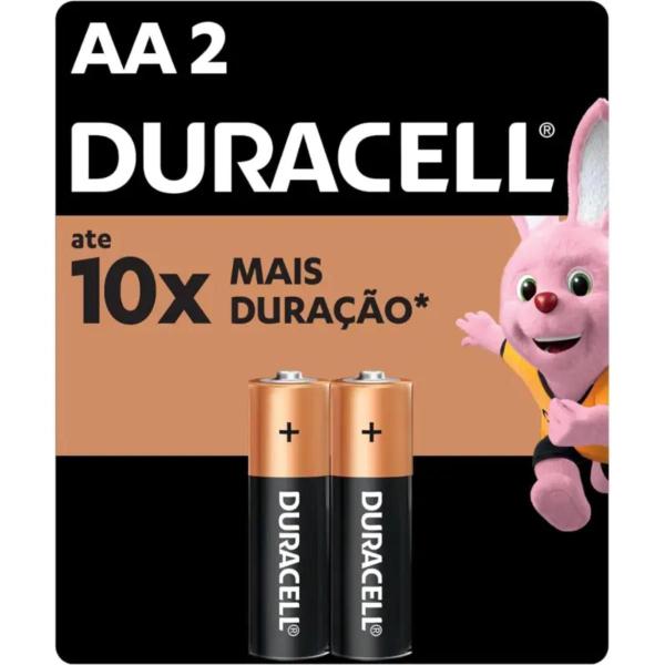 Imagem de Pilha alcalina duracell aa 1,5v cartela c/2 em blister