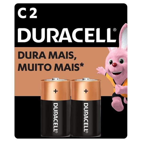 Imagem de Pilha alcalina duracell c 1,5v cartela c/2 em blister ( dur-11 )