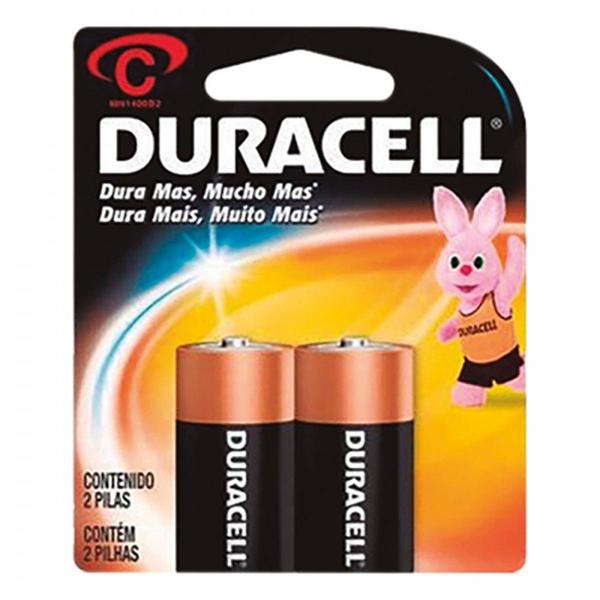 Imagem de Pilha Alcalina Duracell Media C C/2 . / Kit C/ 8 Unidades