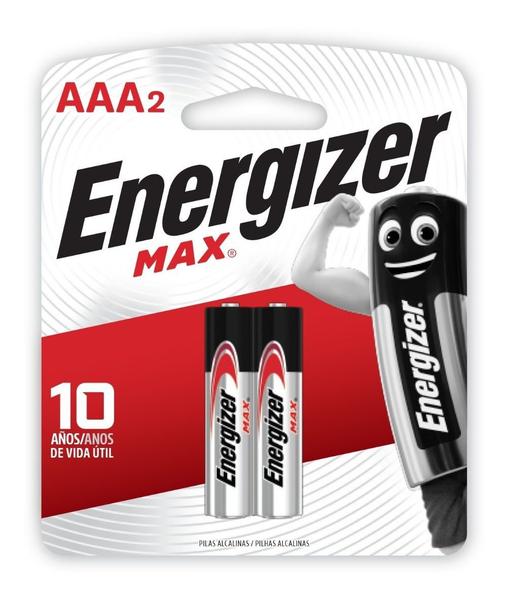 Imagem de Pilha Alcalina Energizer Max Aaa - Palito - 2 Pilhas