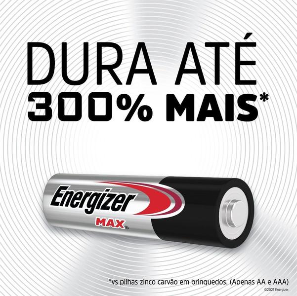 Imagem de Pilha Alcalina Energizer Max Palito Aaa- C/4 Pilhas