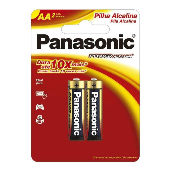 Imagem de Pilha Alcalina Power Alkaline AA 1.5v 02 Unidades -Panasonic