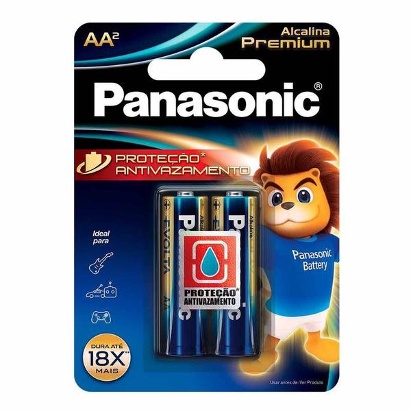 Imagem de Pilha Alcalina Premium Panasonic Aa Pequena 02 Unidades Lr6egr/2b96