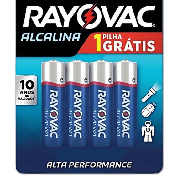 Imagem de Pilha Alcalina Rayovac Tamanho AA com 4 - Leve 4 Pague 3