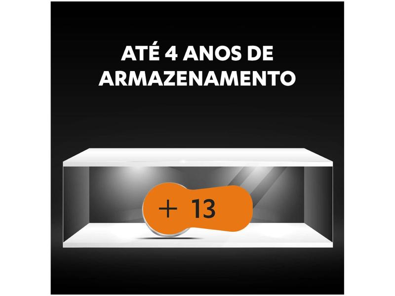 Imagem de Pilha Auditiva 13 com 6 Unidades  - Duracell