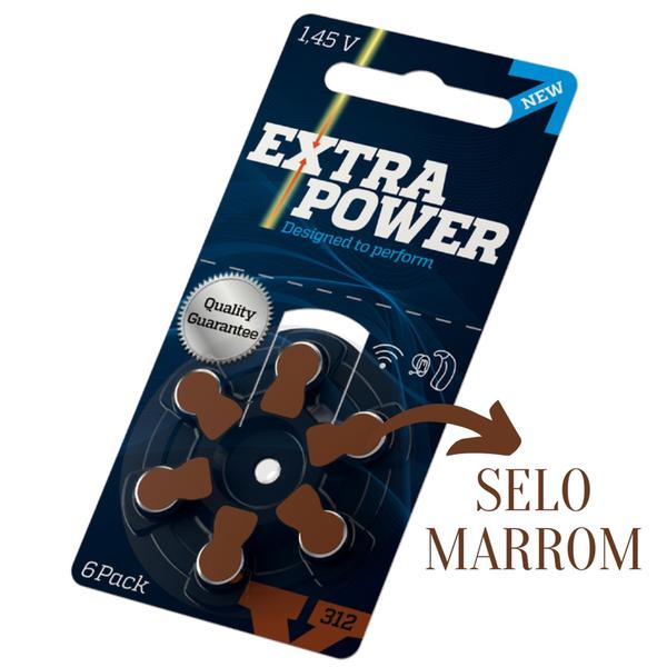 Imagem de Pilha Auditiva 312 com 60 unidades - Extra Power (SELO MARROM)