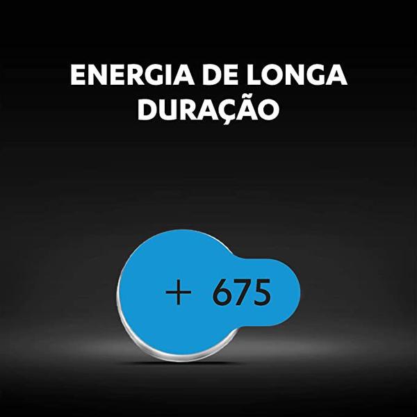 Imagem de Pilha Auditiva nº 675 Duracell com 6 unidades