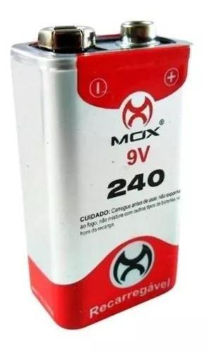 Imagem de Pilha Bateria 9V Recarregavel 240mah Mox MO-9V240UN