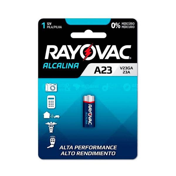 Imagem de Pilha Bateria A23 Alcalina Rayovac 12v Alto Rendimento