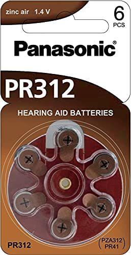 Imagem de Pilha Bateria Auditiva PR312 Zinc Air 1.4V Panasonic - Cartela C/6