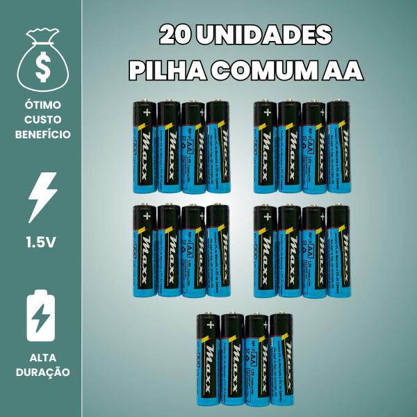 Imagem de Pilha Comum 60 Unidadas Pacote Caixa Pilhas Pequenas