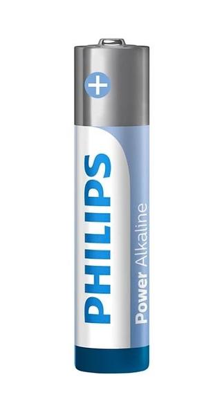 Pilha Comum Power Alkaline Palito 1,5V AAA com 4UN - Philips Imagem de Pilha Comum Power Alkaline Palito 1,5V AAA com 4UN - Philips