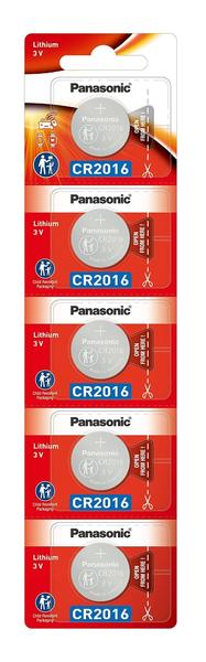 Imagem de Pilha CR2016 Panasonic CR-2016PM/5B 3V PACK-5