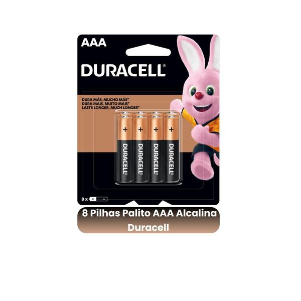 Imagem de Pilha Duracell AAA Palito Comum Alcalina para Controle Mouse sem fio e Teclado Gamer 