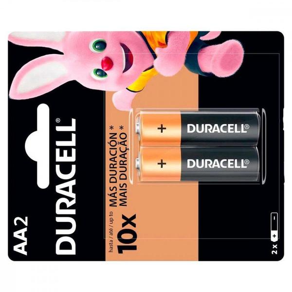 Imagem de Pilha Duracell Alcalina Pequena Aa Cartela Com 2 Pecas