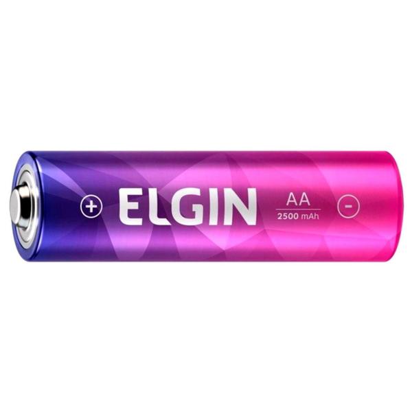 Imagem de Pilha Elgin Recarregavel Aa 2500 Mah Economica Duravel E