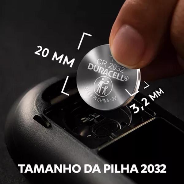 Imagem de Pilha Moeda de Lítio (CR2032) 3 volts Com 1 UND - Duracell 