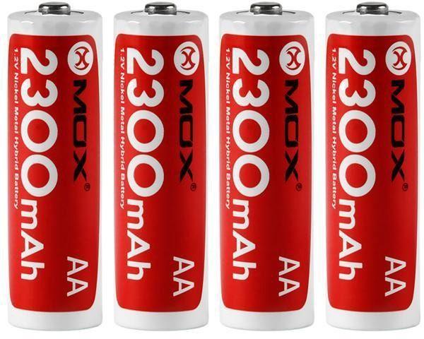 Imagem de Pilha Mox AA Recarregavel 2300MAH MOB4AA23 (4 Unidades)