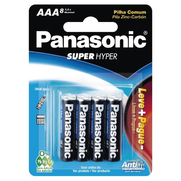 Imagem de Pilha Palito AAA Panasonic  - c/8 (caixa com 12 cartelas)