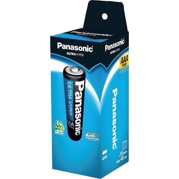 Imagem de Pilha Palito AAA Panasonic - tubo com 40 unid.