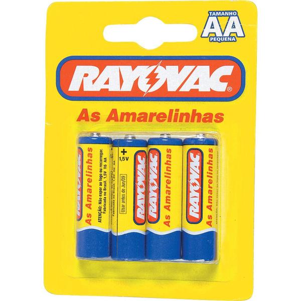 Imagem de Pilha Pequena com 4 Unidades Amarelinha 10842 Rayovac - Rayovac