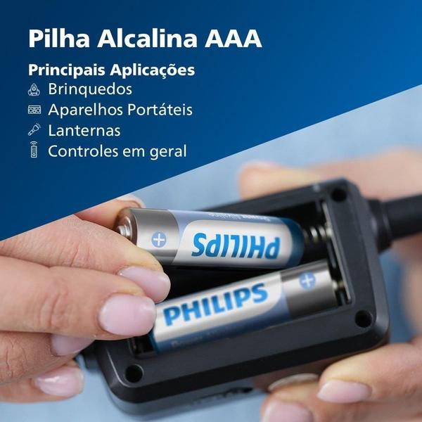 Imagem de Pilha Philips AAA Alcalina LR03P2B/59 1.5V - Embalagem com 2 Unidades