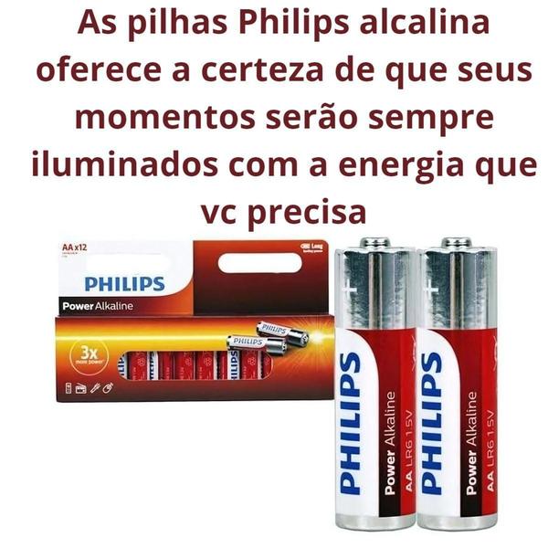 Imagem de Pilha Philips Alcalina  AA 1.5V Cartela 12 Unidades