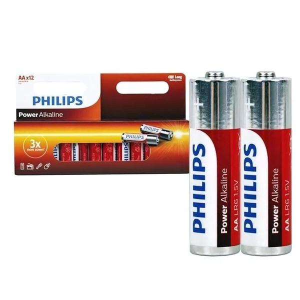 Imagem de Pilha Philips Alcalina  AA 1.5V Cartela 12 Unidades