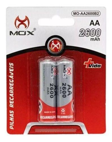 Imagem de Pilha Recarregavél Aa 2600mah 2 Unidades Mox