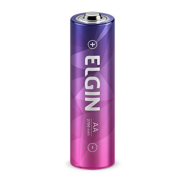 Pilha Recarregável AA 2700MAh 1,2V Elgin Energy Blister com 4 Pilhas Pequenas 82175 Imagem de Pilha Recarregável AA 2700MAh 1,2V Elgin Energy Blister com 4 Pilhas Pequenas 82175