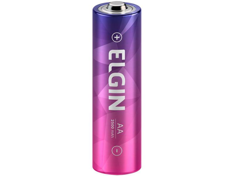 Pilha Recarregável AA ELE000000082172 Elgin - 1,2V 2500mAh 2 Unidades Imagem de Pilha Recarregável AA ELE000000082172 Elgin - 1,2V 2500mAh 2 Unidades
